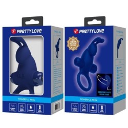 Jiro Anello Rabbit Con Vibrazione Blu