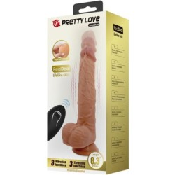 Jonathan Dildo Silikon 3 Vibrationer + 3 Insättningsmått Fjärrkontroll 21 Cm