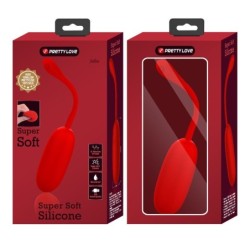 Julius Huevo Vibrador Impermeble & Recargable Rojo