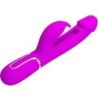 Kampas Vibrador Rabbit 3 Em 1 Multifunção Com Língua Fúcsia