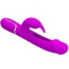 Kampas Vibrador Rabbit 3 Em 1 Multifunção Com Língua Fúcsia