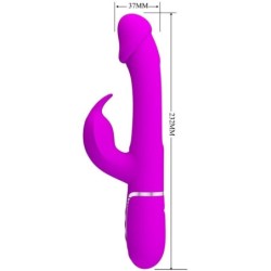 Kampas Vibromasseur Rabbit 3 En 1 Multifonction Avec Langue Fuchsia