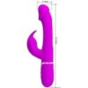 Kampas Vibrador Rabbit 3 Em 1 Multifunção Com Língua Fúcsia