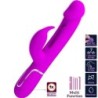 Kampas Vibrador Rabbit 3 Em 1 Multifunção Com Língua Fúcsia