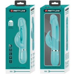 Kampas Vibromasseur Rabbit 3 En 1 Multifonction Avec Langue Verte Eau