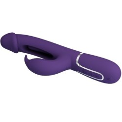 Kampas Vibrador Rabbit 3 Em 1 Multifunção Com Língua Violeta