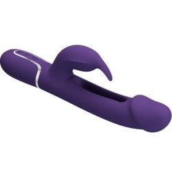 Kampas Vibrador Rabbit 3 Em 1 Multifunção Com Língua Violeta