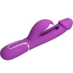 Kampas Daudzfunkciju 3-in-1 Trusis Vibrators Violetā Krāsā
