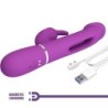 Kampas Daudzfunkciju 3-in-1 Trusis Vibrators Violetā Krāsā