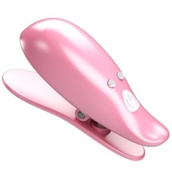 Leaf Pinzas Vibratorias Para Pezones Rosa