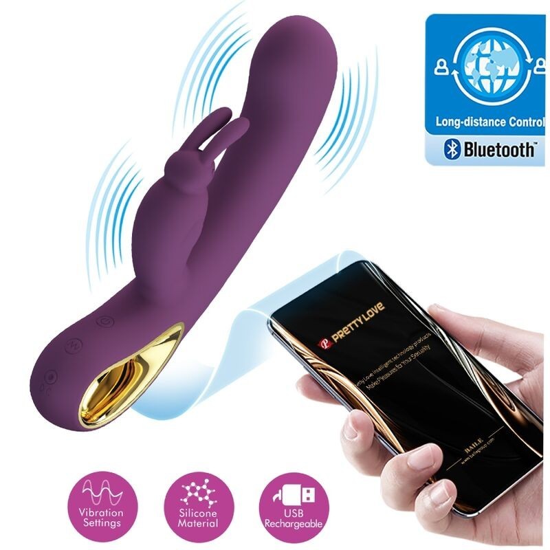 Liam Vibrator Króliczek & Stymulator Punktu G Fioletowy