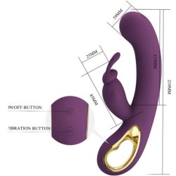 Liam Rabbit Vibrators un G punkta stimulators violetā krāsā