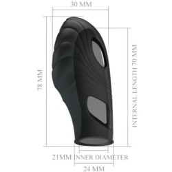 Lich Black Silicone Finger Vibrator
