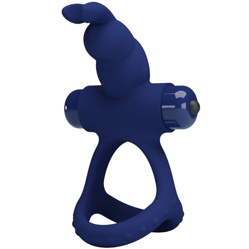 Luchito Doppio Anello Vibratore Rabbit Blu