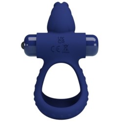 Luchito Doppel Ring Vibrator Rabbit Blau