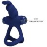 Luchito Doppio Anello Vibratore Rabbit Blu