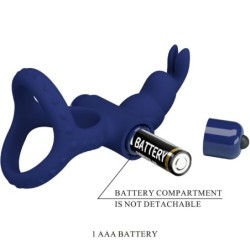 Luchito Doppio Anello Vibratore Rabbit Blu