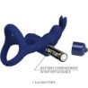 Luchito Doble Anillo Vibrador Rabbit Azul