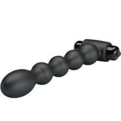 Lynn Plug Anal Silicona 10 Vibracions Negre