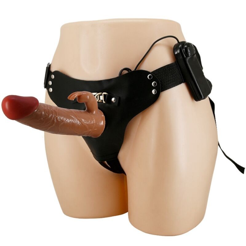 Marion Harness Briefs Universal z vibrirajočim dildom 19 cm Mulato