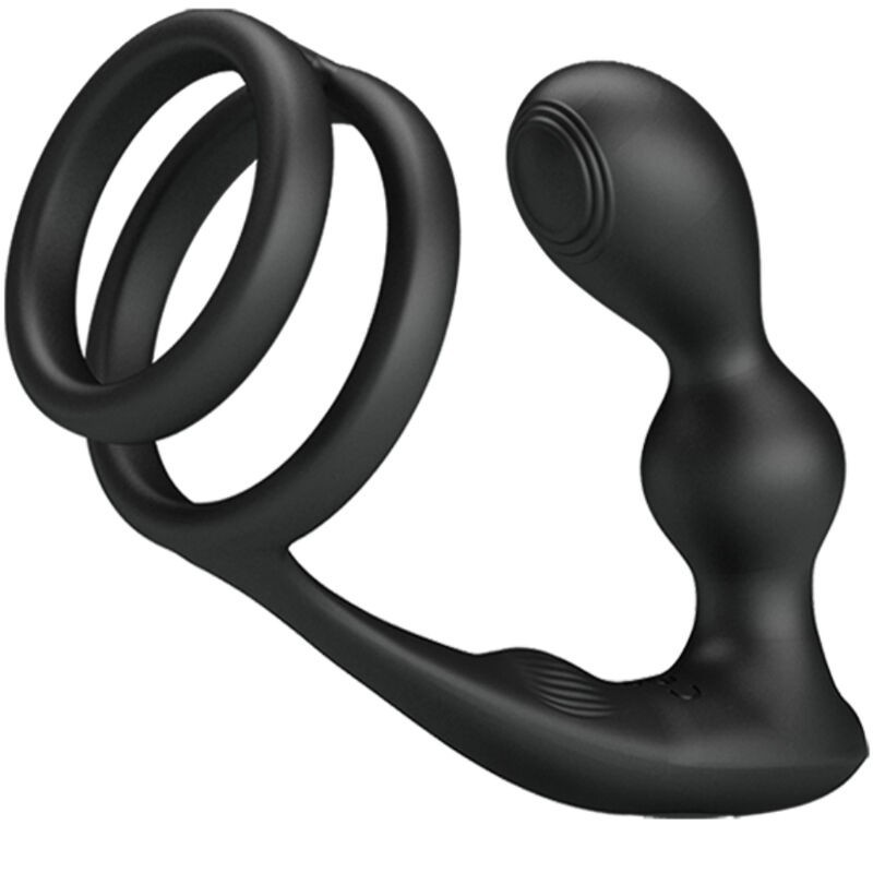 Marshall Prsten za penis + Vibrirajući analni čep i daljinski upravljač