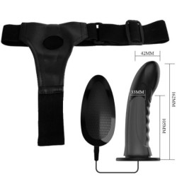 Marvin Strap On Com Vibração E Dildo Oco