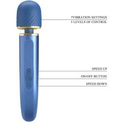 7 Mode Vibration Massager - Blue