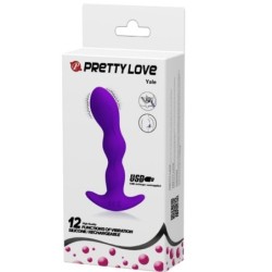 Anal Massager 12 Vibrationslägen Lila