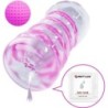 Masturbateur Masculin Fantasy Spirale Interne Et Boules Transparent
