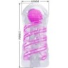 Masturbador Masculino Fantasy Espiral Interna Y Bolas Transparente