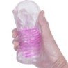 Moški masturbator Fantasy Spiralna Notranjost In Kroglice Prozoren