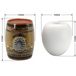 Masturbador Masculino Ovo Branco Modelo 2