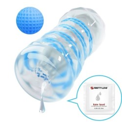 Masturbatore Piccolo Con Spirali Blu