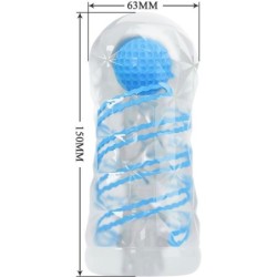 Majhen masturbator z modrimi spiralami