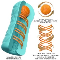 Мастурбатор Victoria Caspar Зелен Вода