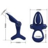 Mat Doppelring mit Vibration & blauem Stimulator