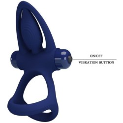 Mat Anel Duplo Com Vibração & Estimulador Azul