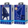Mat Anello Doppio con Vibrazione & Stimolatore Blu