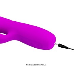 Melanie Vibrator Zajček Polnilna Vijolična