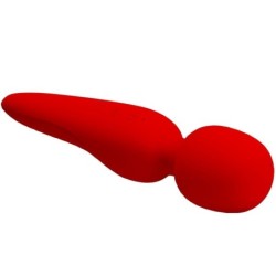 Meredith Massaggiatore 12 Modalità Vibrazione Rosso