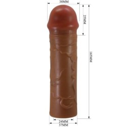 Nile: Guaina per pene con estensione di 2,5 cm mulatto