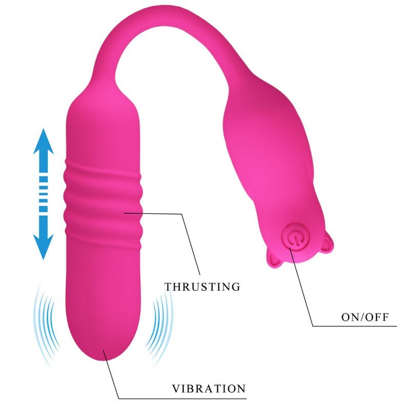 Nobikuma Rosa Silikon Vibrator Bala