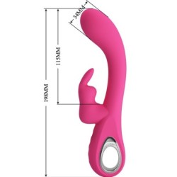 Novak Vibrador Rabbit 12 Vibrações Rosa