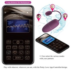 Nymph Vibrator Æg App-styret Lilla