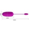 Nymph Vibrējošs Olas Formas Vibrators Ar App Kontroli Violeta