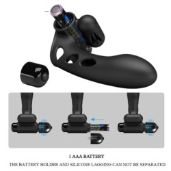 Orlando Nakładka Wibracyjna Na Palec Czarna