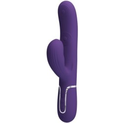 Perleta Vibrador Punt G 3 En 1 Multifunció Morat