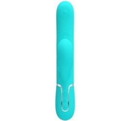 Perlita Vibrador Ponto G 3 Em 1 Multifunção Verde Água