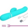 Perlita Vibrator Punctul G 3 În 1 Multifuncțional Verde Acvatic