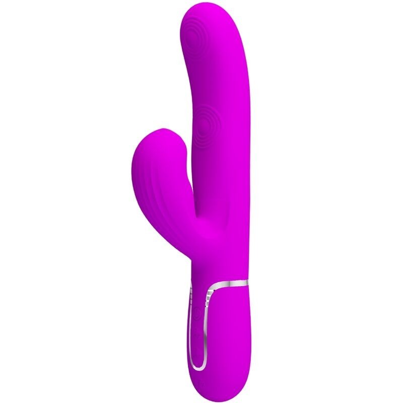 Perlita Vibrador Punto G 3 En 1 Multifunción Vioeta